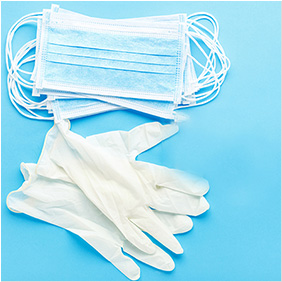 マスク・グローブ着用の徹底