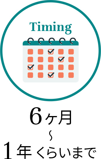 6ヶ月〜1年