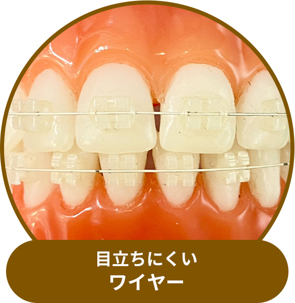 目立ちにくいワイヤー